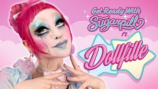 GET READY WITH SUGARPILL ❤ MAKEUP TUTORIAL ft DOLLFILLE [upl. by Anahoj]