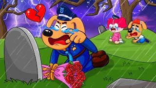 Sheriff Labrador is So SadDad Dont Cry Anymore  Very Happy Story  Labrador Police Animation [upl. by Tinaret]