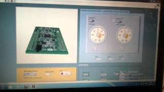 STM32f4discovery tilt sensor and LabView interface [upl. by Aivirt618]