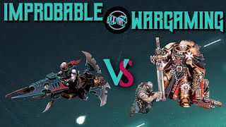 Warhammer 40k 10th Druhkari vs B1ack Templar [upl. by Woolson]