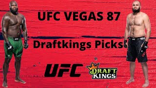 UFC Vegas 87 Draftkings Picks [upl. by Nivlem760]