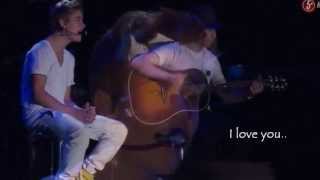 Justin Bieber  Be alright Live Performance With Lyrics HD [upl. by Retsbew681]