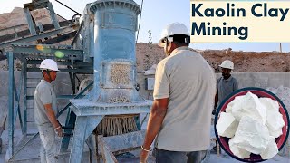 The Process of Kaolin Clay Mining  Mining Process of Kaolin Clay Mineral  Shree Ram Kaolin [upl. by Terzas]