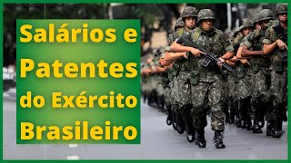 Salários e Patentes do Exército Brasileiro [upl. by Marka744]