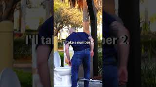 Motorized Toilet at the Drive Thru Prank 🚽💨 Fart 1 💩 shorts [upl. by Babita]