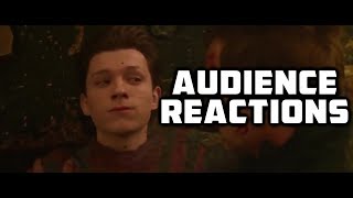 Avengers Infinity War Full Scene quotThanos Snapsquot SPOILERS  Audience Reactions  April 26 2018 [upl. by Ellirpa]