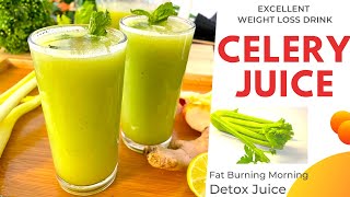 Weight Loss Juice  Celery Juice  Immunity Booster  100 Effective Fat Burning Detox GreenJuice [upl. by Gasparo]