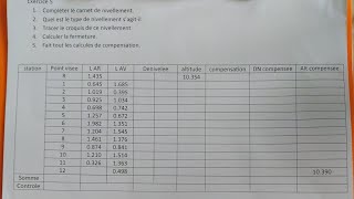 Nivellement direct par cheminement encadrée [upl. by Close]