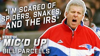 quotIm Scared of Spiders Snakes and the IRSquot Best of Bill Parcells Micd Up [upl. by Suivatal228]