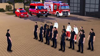 First Day of a German Firefighter – Emergency Call 112 [upl. by Annuaerb]