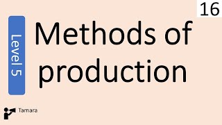 Methods of Production  Business management Level 5 [upl. by Myca]