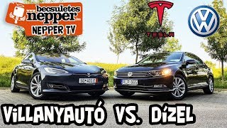 Nepper TV  WuppertalGödöllő Tesla P100D és Passat 20CRTDI [upl. by Atinej]