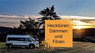 Hecktüren beim Kastenwagen dämmen und filzen [upl. by Olyhs]