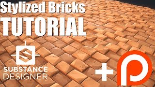 Substance Designer Tutorial 2  Stylized Brick [upl. by Coffeng831]