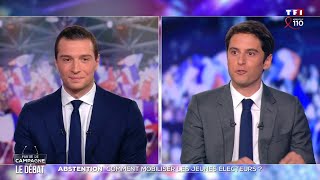 JORDAN BARDELLA VS GABRIEL ATTAL LE DÉBAT FRANCE 2 [upl. by Enirehtakyram]