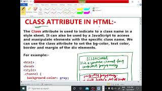 HTML TUTORIAL LECTURE  29DIV ELEMENT CLASS ATTRIBUTE EXPLANATION WIT EXAMPLE ECL365CLASSES [upl. by Nivrag]