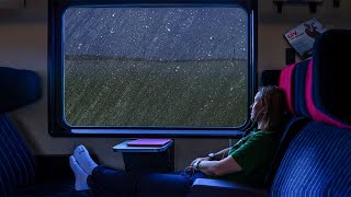 🔴 Rilassanti suoni della pioggia per superare linsonnia lo stress  comfort e calore in treno 🌧️ [upl. by Aisetal506]