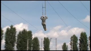 Airborne Brigade Jump Training  Parachute Landing Fall PLF [upl. by Ryun]