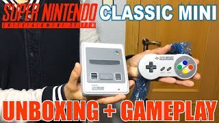 SUPER NINTENDO CLASSIC MINI  UNBOXING Y GAMEPLAY [upl. by Ayiotal]