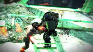 Fallout 4  Lieutenant Clint Quincys Gunner Leader Defeated HD [upl. by Ofilia]