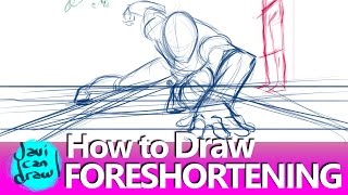 THE SECRET FOR DRAWING FORESHORTENING IS PERSPECTIVE [upl. by Ulita]