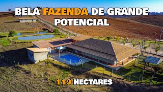 FAZENDA PARA PECUÁRIA COM BELA BENFEITORIA E 119 HECTARES DE TERRA  BARBACENA  MG [upl. by Killie57]