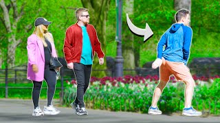 FUNNY Fart Prank in Central Park Feathering My Farts [upl. by Kroo745]