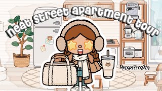 neat street apartment tour  NEW  aesthetic toca routines [upl. by Aidul832]