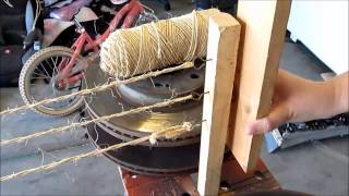 How to make a simple Rope Making machine [upl. by Artimed282]