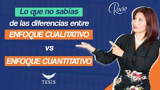 🚨DESCUBRE hoy el ENFOQUE de INVESTIGACIÓN🧐Cualitativo y Cuantitativo DraRocio Lima 😇❤️🔥 [upl. by Luce]