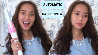 Curling hair with AUTOMATIC hair curler [upl. by Lias]