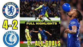 Chelsea 42 Gent Extended Highlights Renato Veiga And Dewsburry Hall First Chelsea Goals [upl. by Hesper]