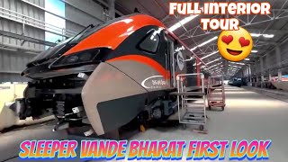 SLEEPER VANDE BHARAT EXPRESS FIRST LOOK  FULL DETAILS INTERIOR TOUR [upl. by Clorinda298]