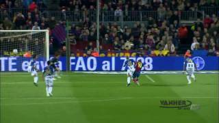 Lionel Messi Goal vs Malaga HD [upl. by Anerom982]