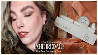 Jane Iredale ColorLuxe Eye Shadow Stick First Impression [upl. by Idnod]