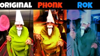 The Green Wizard Gnome Original vs Phonk vs Rok part 4 [upl. by Dahlstrom]