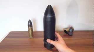 REVIEW Rare ww1 German 76mm Minenwerfer message round artillery shell with original message [upl. by Airoled]