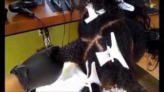 Keratin Treatment on African American hair [upl. by Halac]