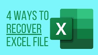 Recover Microsoft Excel File 4 Easy Free Ways [upl. by Yennej115]