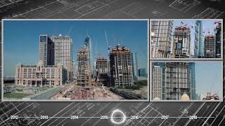 Al Habtoor City Construction Progress Timelapse April 2012 – January 2018 [upl. by Sven]