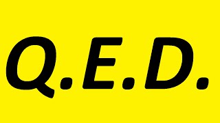 What does QED stand for [upl. by Allister]