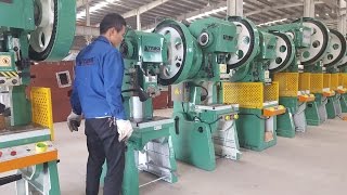 J23 Series 16 ton Mechanical Power Press Punch Machine 16t Crank Press From KRRASS [upl. by Lindo]