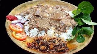 perilla seeds and pork fats curry NAGAS fav curry with small river fish chutney  kents vlog [upl. by Eve]