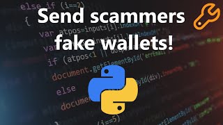 Annoying crypto scammers with python [upl. by Nidorf393]