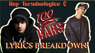 TALHA ANJUM 100 BARS LYRICS BREAKDOWN  RAP TERMINOLOGIES EXPLAINED  TALHA ANJUM VS SUNNY KHAN [upl. by Shanda]