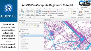 ArcGIS Pro Complete Beginners Tutorial  VIEW  SHARE  MAP  ANALSIS  EDIT  INSERT [upl. by Aliahkim317]