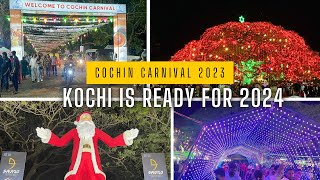 Cochin Carnival 2023  KOCHI IS READY FOR THE NEWYEAR NIGHT  Fort Kochi  Night Life  2023 [upl. by Burgwell]