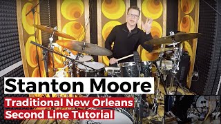 Stanton Moore How to Play A Traditional New Orleans Second line [upl. by Ahrendt]