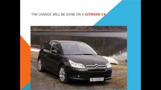 How to replace the air cabin filter dust pollen filter on a Citroen C4 [upl. by Sadira]