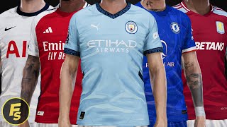 Premier League 202425 Kits  PES 2021 amp FL24 [upl. by Iruy566]